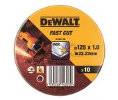 DeWalt DT3507 - Disques à tronçonner - 125 x 22,23 x 1,0mm - inox (10pcs) - DT3507-QZ