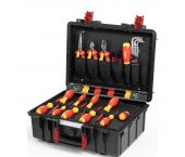 Wiha 45257 Caisse à outils - 39 pièces – Kit de base L pour électricien - 930070402
