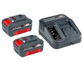 Einhell 4512098 - Starter kit 18V Power X-Change 18 V 2x 3,0 Ah avec chargeur