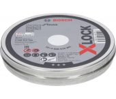 Bosch 2608619266 - X-LOCK Disques à tronçonner dans boîte 10x Standard for Inox 10x115x1x22.23mm, plat