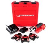 Rothenberger Romax Compact TT - Set sertisseuse Li-Ion 18V (1x batterie 2,0Ah) incl.TH16-20-26 dans mallette - 1000002120